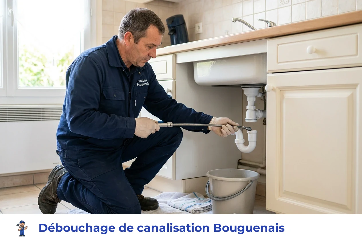 Débouchage de canalisation à Bouguenais