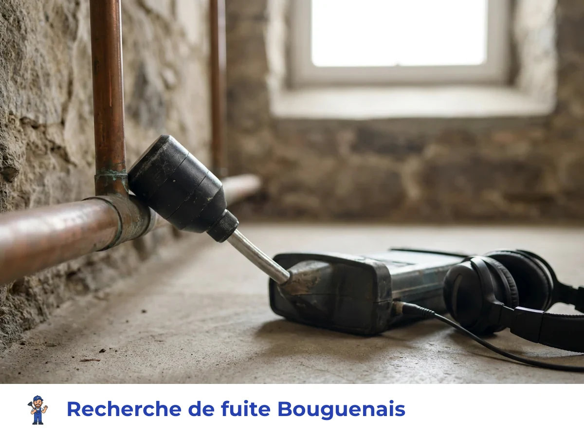 Recherche de fuite à Bouguenais
