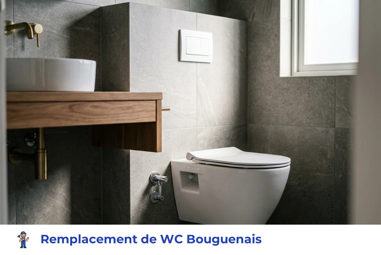 Remplacement de WC à Bouguenais