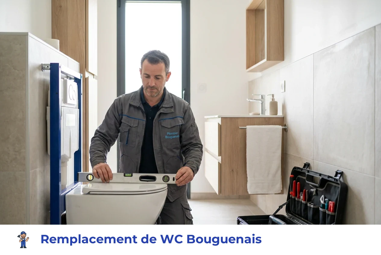 Remplacement de WC à Bouguenais